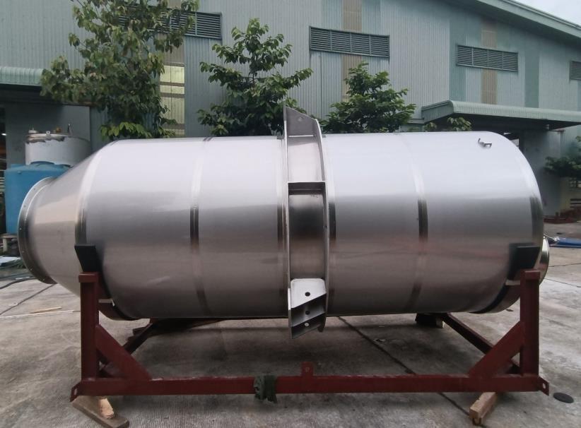 Large stainless steel hoppers and process tanks