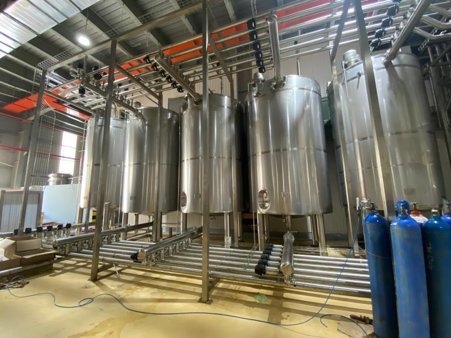 CIP clean-in-place skids commissioned on site for dairy plant